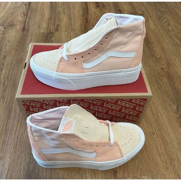 VANS sk8-hi top tapered suede platform lace up shoes sneakers women’s 8 new - Picture 1 of 7